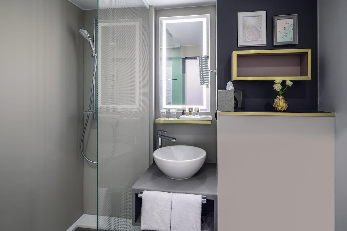 Privilege, Kahden hengen huone, 1 keskisuuri parisänky | Kylpyhuone | Ympäristöystävälliset hygieniatuotteet, hiustenkuivaaja, pyyhkeet