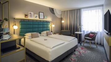 Privilege, Habitación doble, 1 cama Queen size | Ropa de cama hipoalergénica y minibar