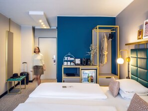 Privilege, Habitación doble, 1 cama de matrimonio | Ropa de cama de alta calidad, minibar, caja fuerte y escritorio