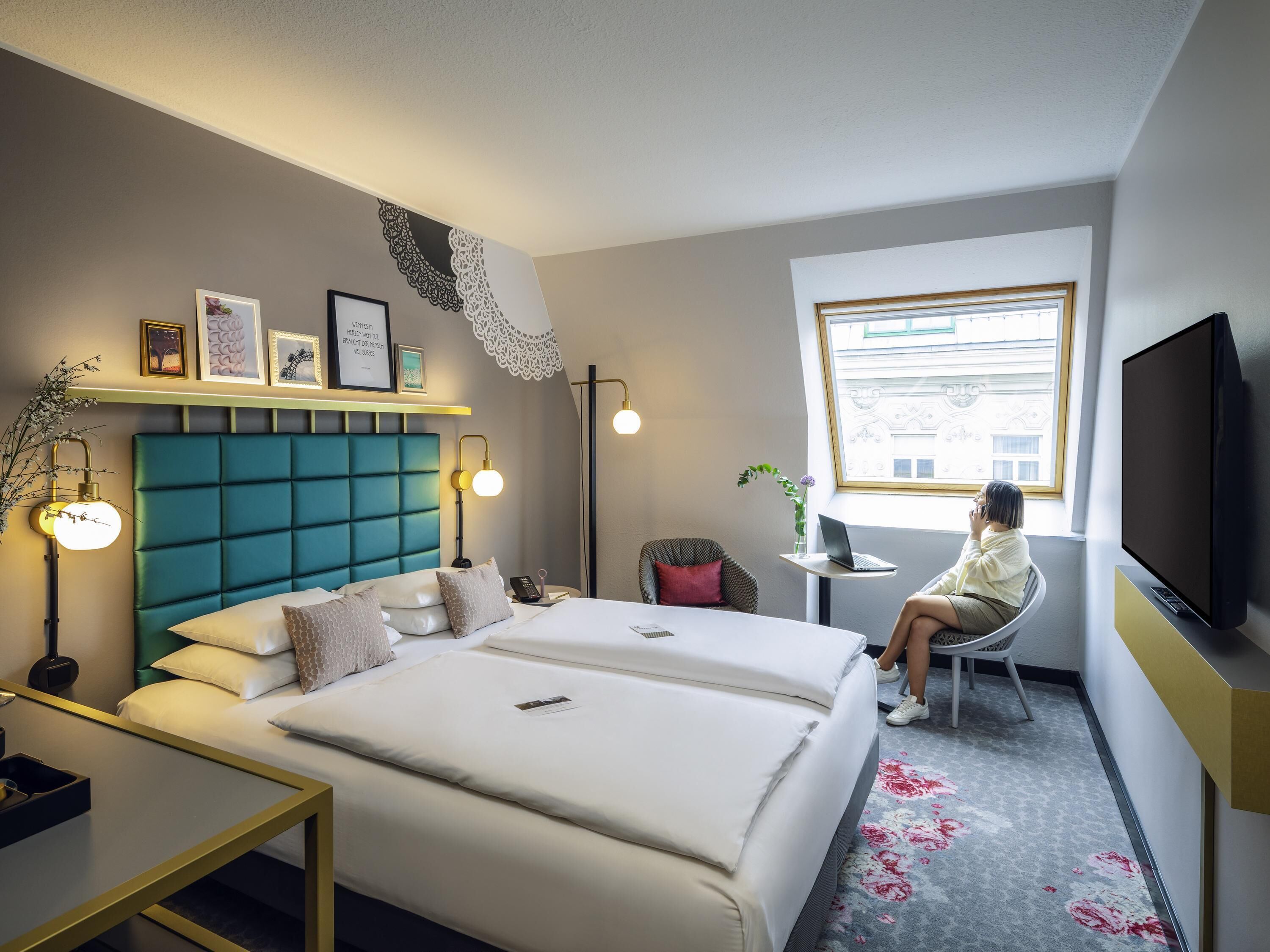 Privilege, Habitación doble, 1 cama Queen size | Ropa de cama hipoalergénica y minibar 