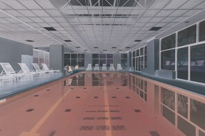 Una piscina cubierta