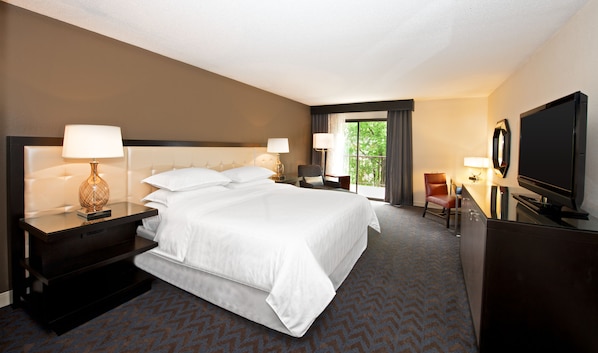 Premium bedding, down duvets, pillow-top beds, in-room safe