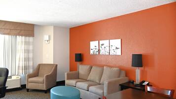 Suite, 1 Queen Bed with Sofa bed, Accessible, Non Smoking | In-room safe, soundproofing, iron/ironing board, free WiFi