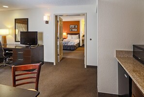 Suite, Multiple Beds, Non Smoking | 1 bedroom, in-room safe, soundproofing, iron/ironing board
