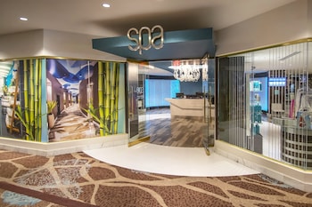 Couples treatment rooms, sauna, hot tub, steam room, body treatments at Grand Sierra Resort and Casino