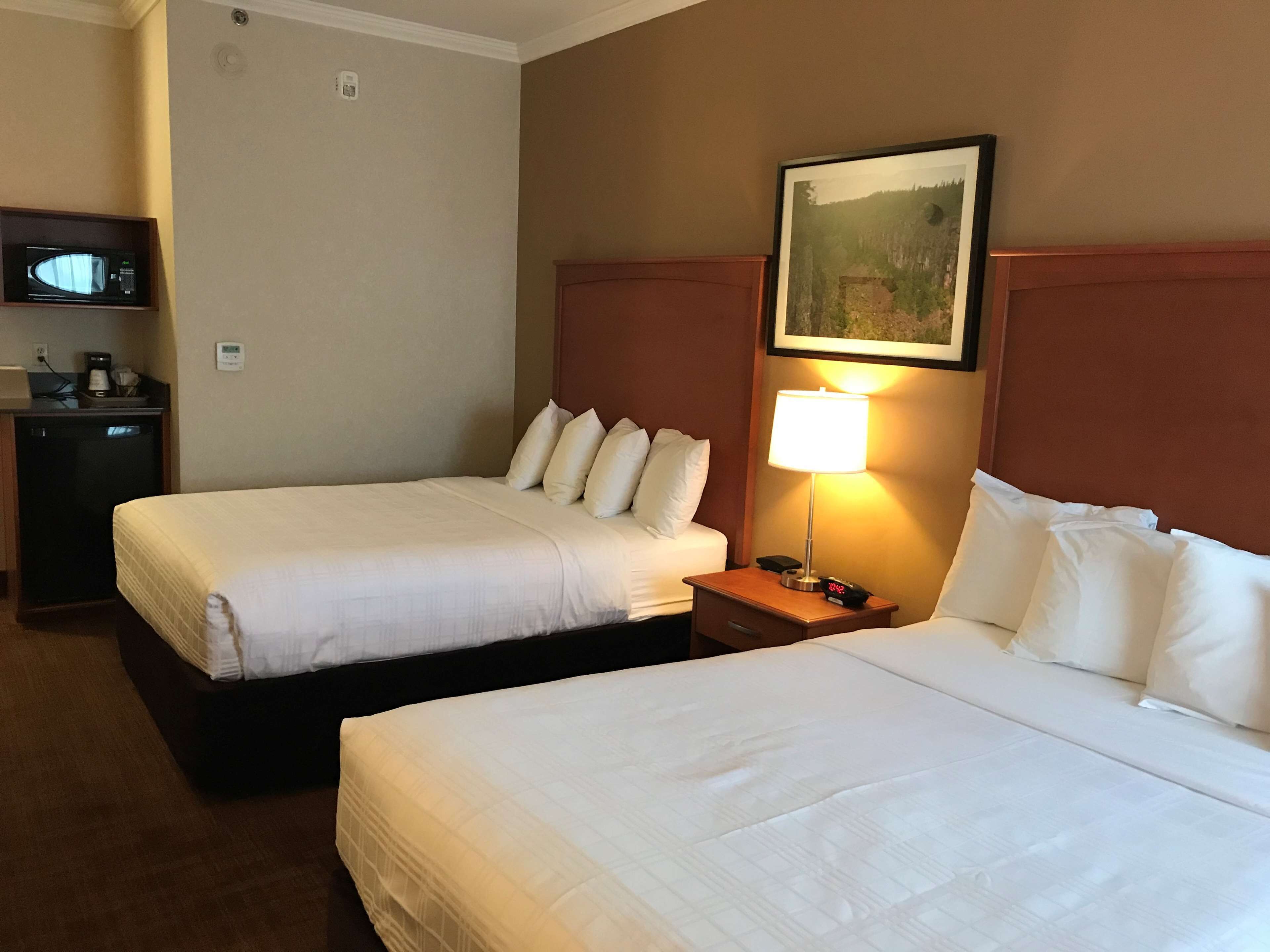 business room, 2 queen beds, non smoking, refrigerator & microwave | premium bedding, down duvets, pillow-top beds, in-room safe