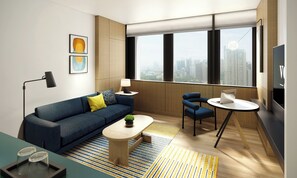 Suite, 1 Bedroom | Minibar, in-room safe, desk, blackout drapes - voco Bangkok Surawong by IHG (Bangkok)