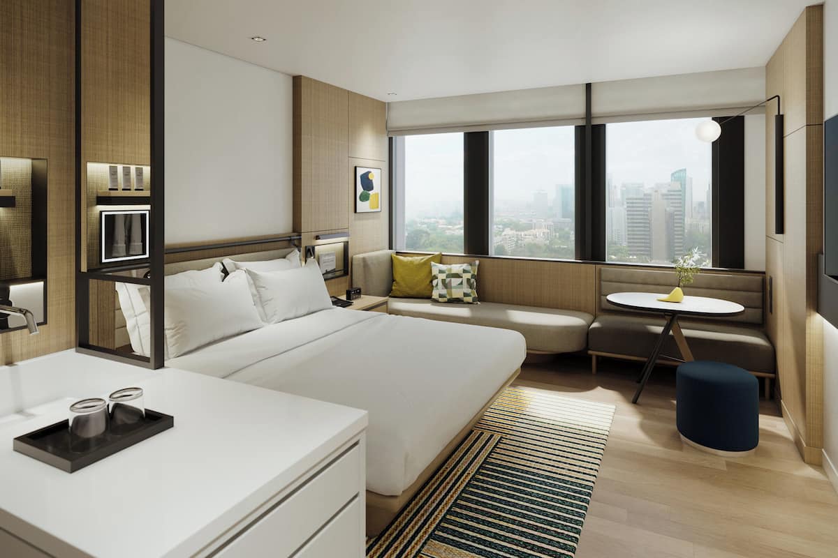 1 chambre, minibar, coffres-forts dans les chambres, bureau