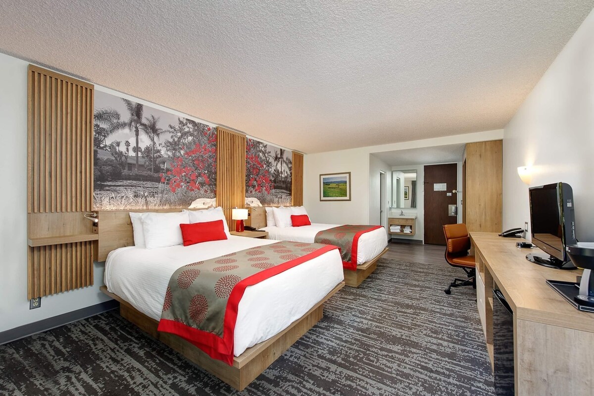 Superior Room, 2 Queen Beds, Non Smoking | Pillowtop beds, in-room safe, desk, blackout drapes
