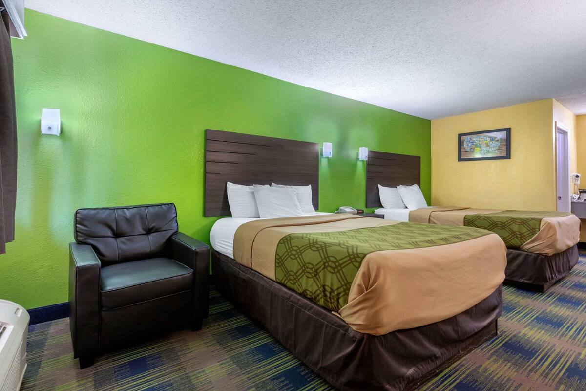 Memory foam beds, desk, soundproofing, iron/ironing board