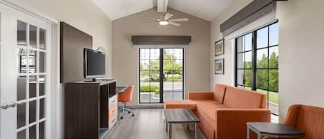 Suite, 1 Bedroom, Non Smoking (1 King Bed) | Premium bedding, desk, iron/ironing board, free cribs/infant beds