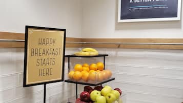 Free daily buffet breakfast