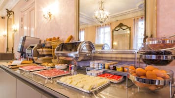 Daily buffet breakfast (EUR 14 per person)