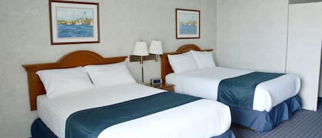 Standard Room, 2 Queen Beds, Non Smoking | Blackout drapes, iron/ironing board, bed sheets