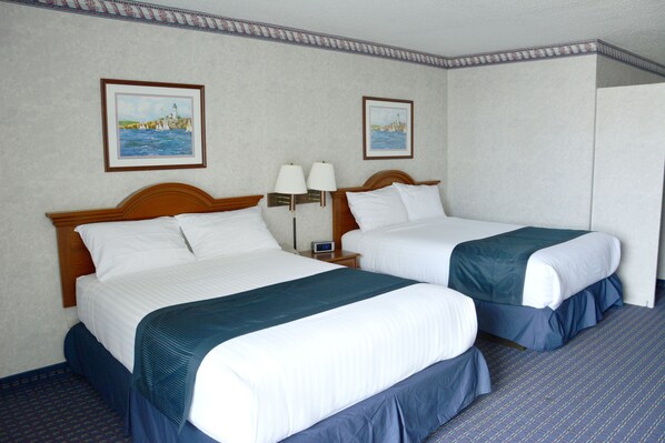 Standard Room, 2 Queen Beds, Non Smoking | Blackout drapes, iron/ironing board, bed sheets