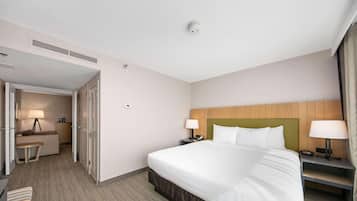 Suite, 1 Bedroom, Non Smoking | Premium bedding, in-room safe, desk, laptop workspace