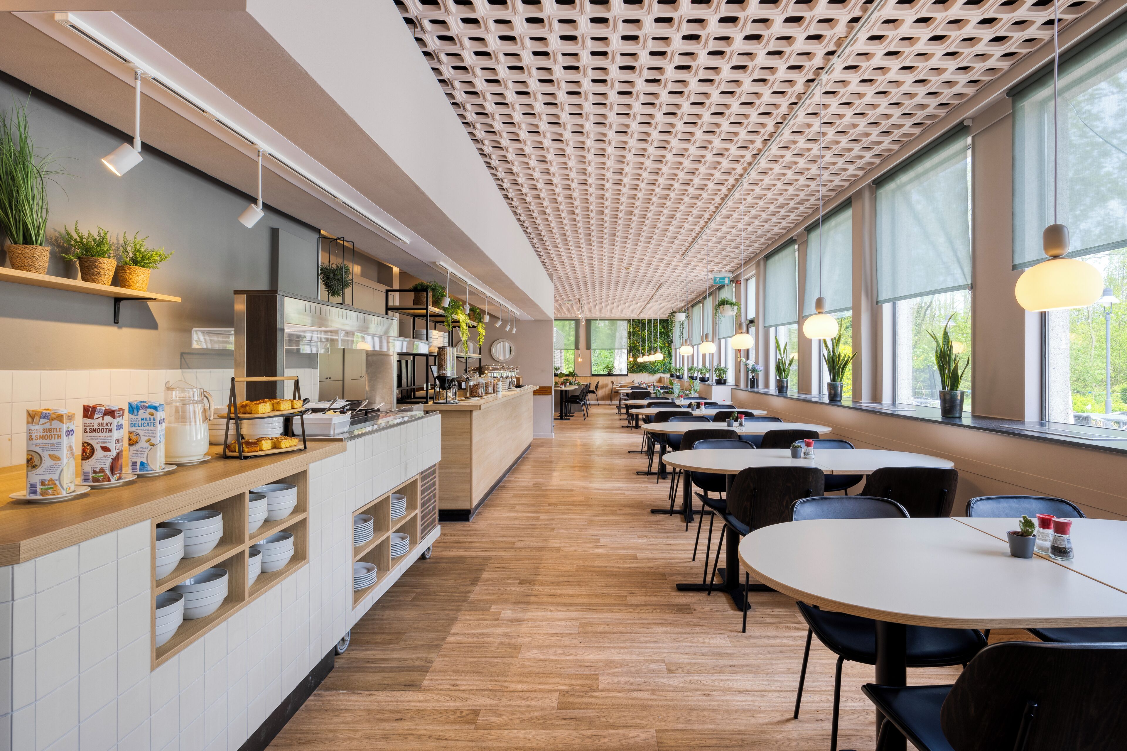 daily buffet breakfast for a fee