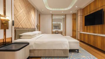 Free minibar, in-room safe, desk, laptop workspace