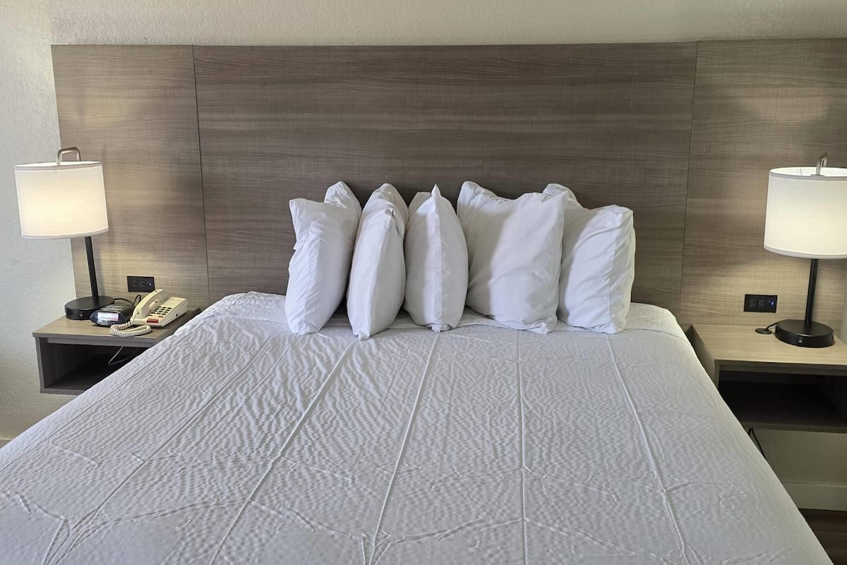 Standard Room, 1 Queen Bed | Pillowtop beds, desk, blackout drapes, iron/ironing board