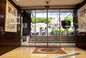 23-inch TV with satellite channels, pay movies