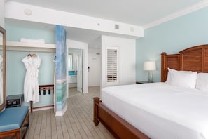 Room, 1 King Bed, Balcony (Gulf Front) | Premium bedding, pillowtop beds, in-room safe, desk -  The Pensacola Beach Resort (Pensacola Beach)