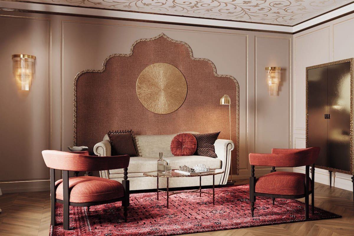 Grand Suite | Living area | 49-inch flat-screen TV with satellite channels