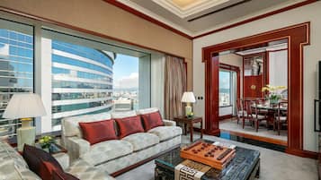 Executive Suite, Multiple Beds (Imperial Suite) | Living area | TV, DVD player