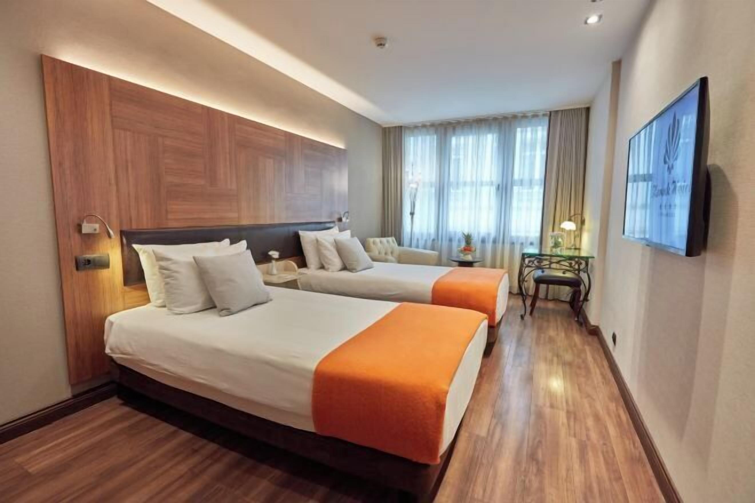 Minibar, in-room safe, desk, laptop workspace