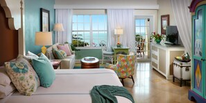 Ocean View Boutique Suite | Minibar, coffres-forts dans les chambres, décoration personnalisée