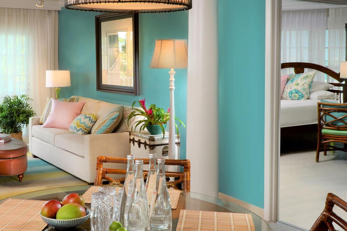 Suite, 1 Bedroom Island View | Minibar, in-room safe, individually decorated, individually furnished