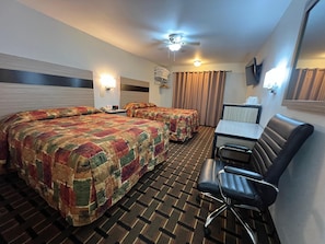 Room, 2 Queen Beds | Desk, free WiFi, bed sheets, alarm clocks - Deluxe Inn Capital O Nebraska City I 29 (Nebraska City)