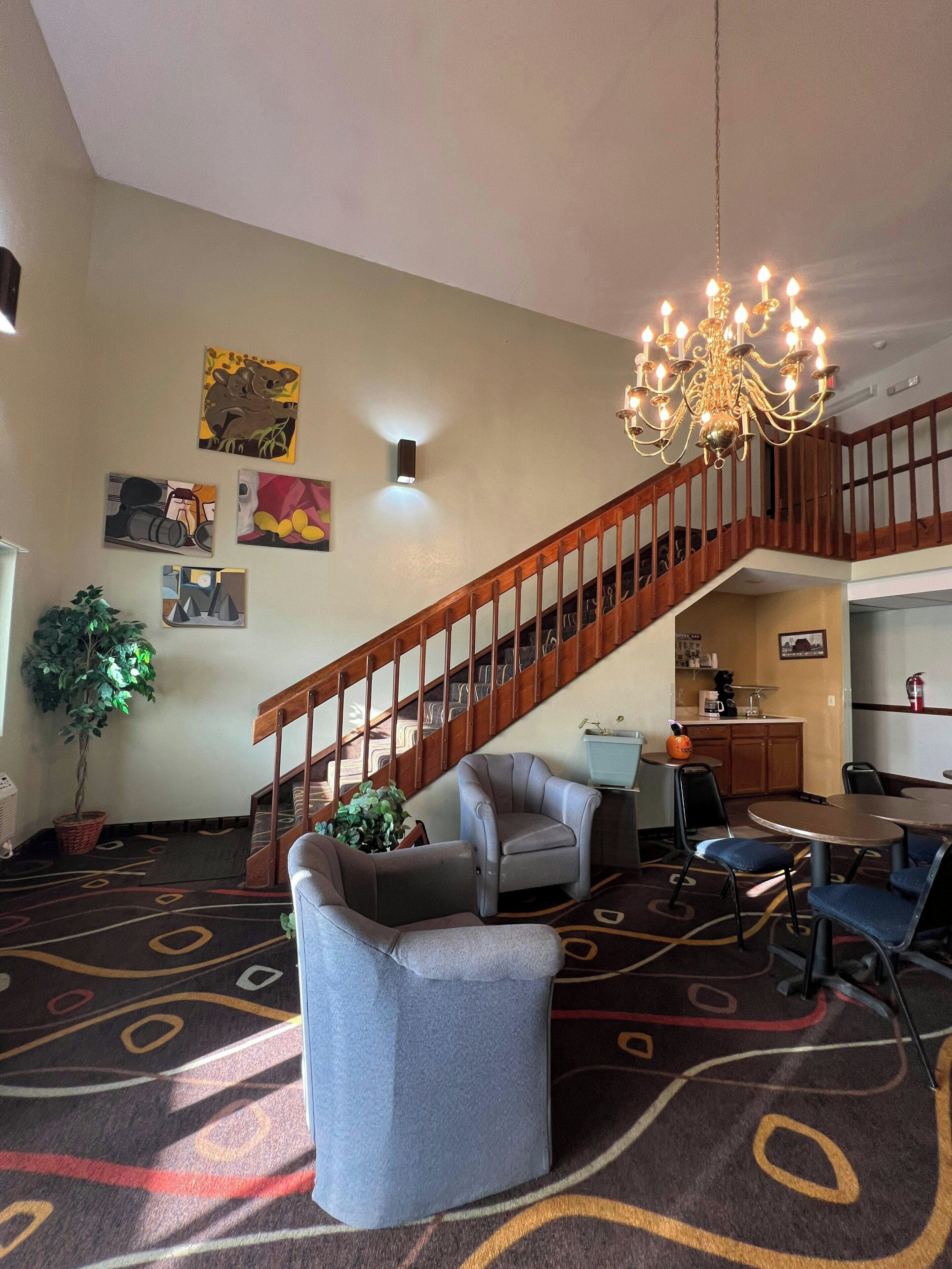 Sala de estar en el lobby