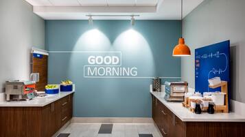 Free daily buffet breakfast