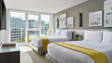 Chambre, 2 grands lits