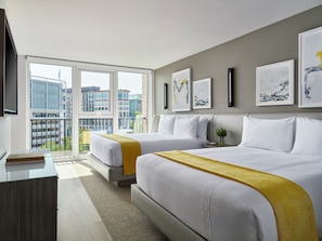 Room, 2 Queen Beds | Pillow-top beds, in-room safe, desk, laptop workspace