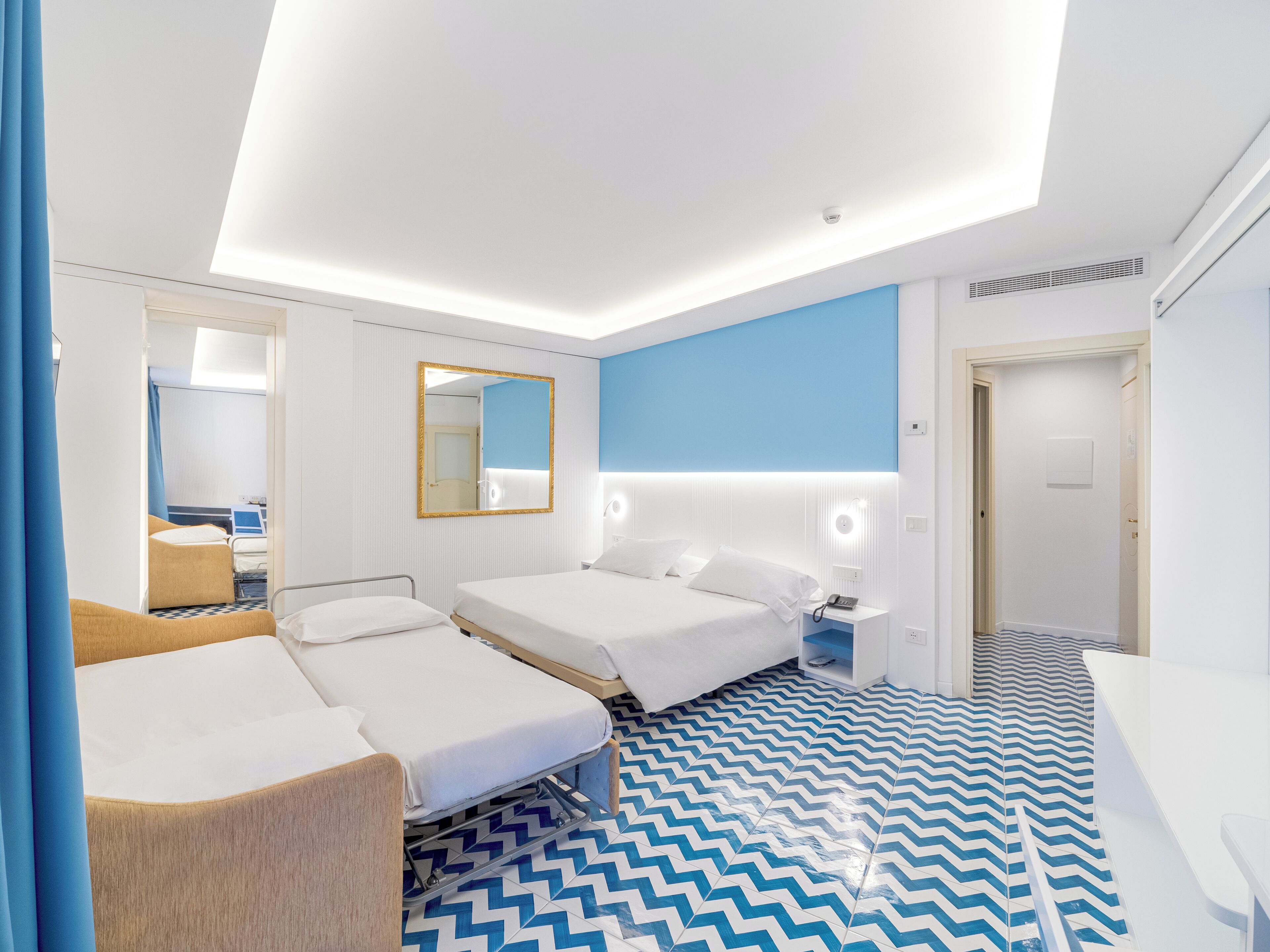 Standard Quadruple Room, 1 Bedroom | Premium bedding, minibar, in-room safe, desk