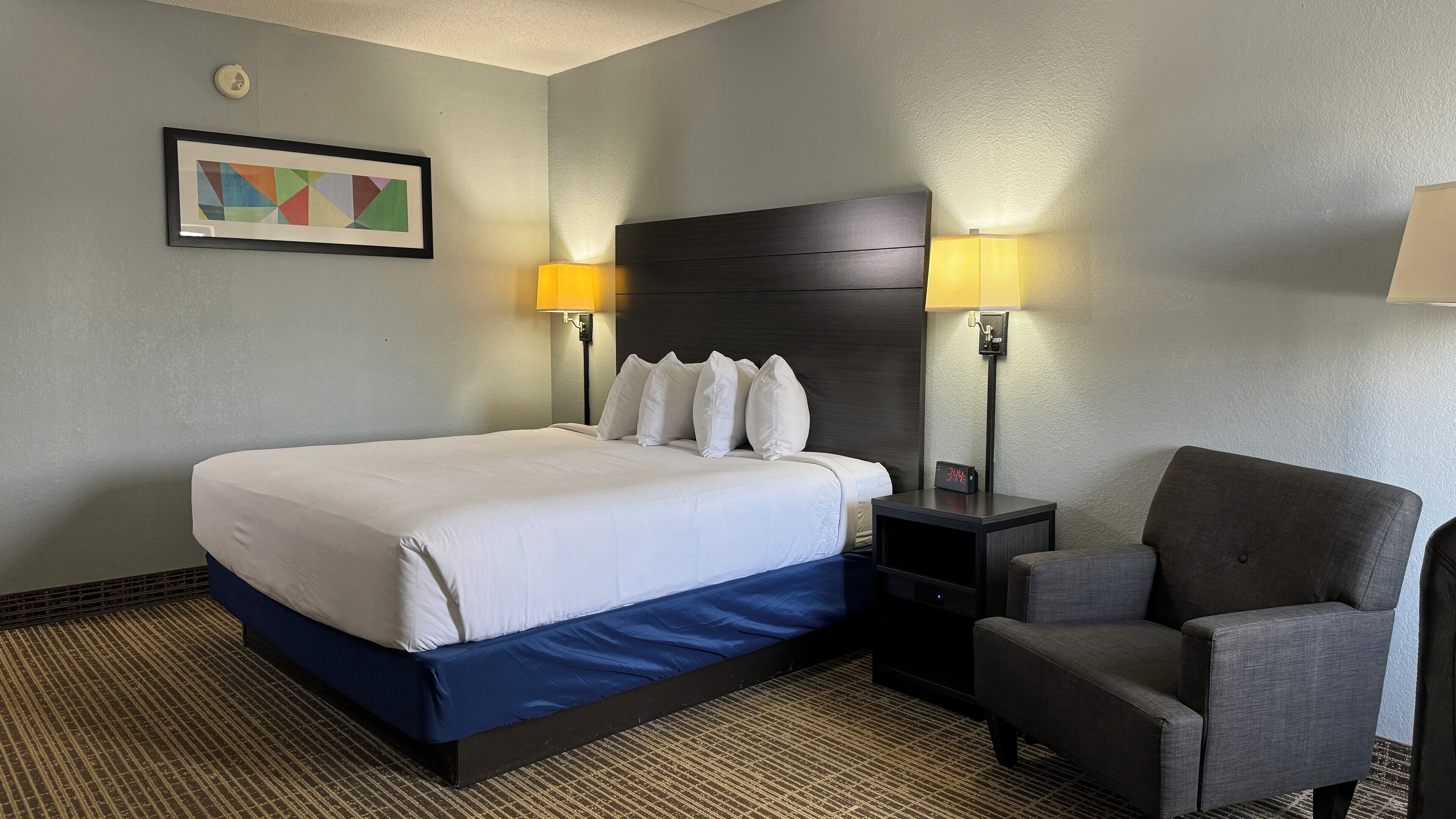 standard room, 1 king bed, non smoking | premium bedding, pillow-top beds, desk, blackout curtains