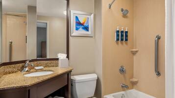 Free toiletries, hair dryer, towels