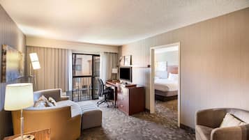 Standard Suite, 1 King Bed with Sofa bed (One Bedroom - Pool View) | 1 bedroom, premium bedding, pillowtop beds, desk