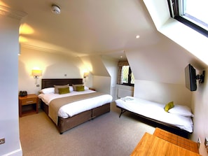Family Room | Premium bedding, desk, iron/ironing board, free WiFi