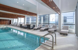 Indoor pool, open 7:00 AM to 11:00 PM, sun loungers