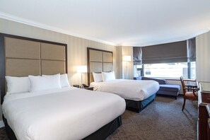 Premium bedding, pillow-top beds, in-room safe, desk