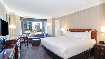 Premium bedding, pillowtop beds, in-room safe, desk