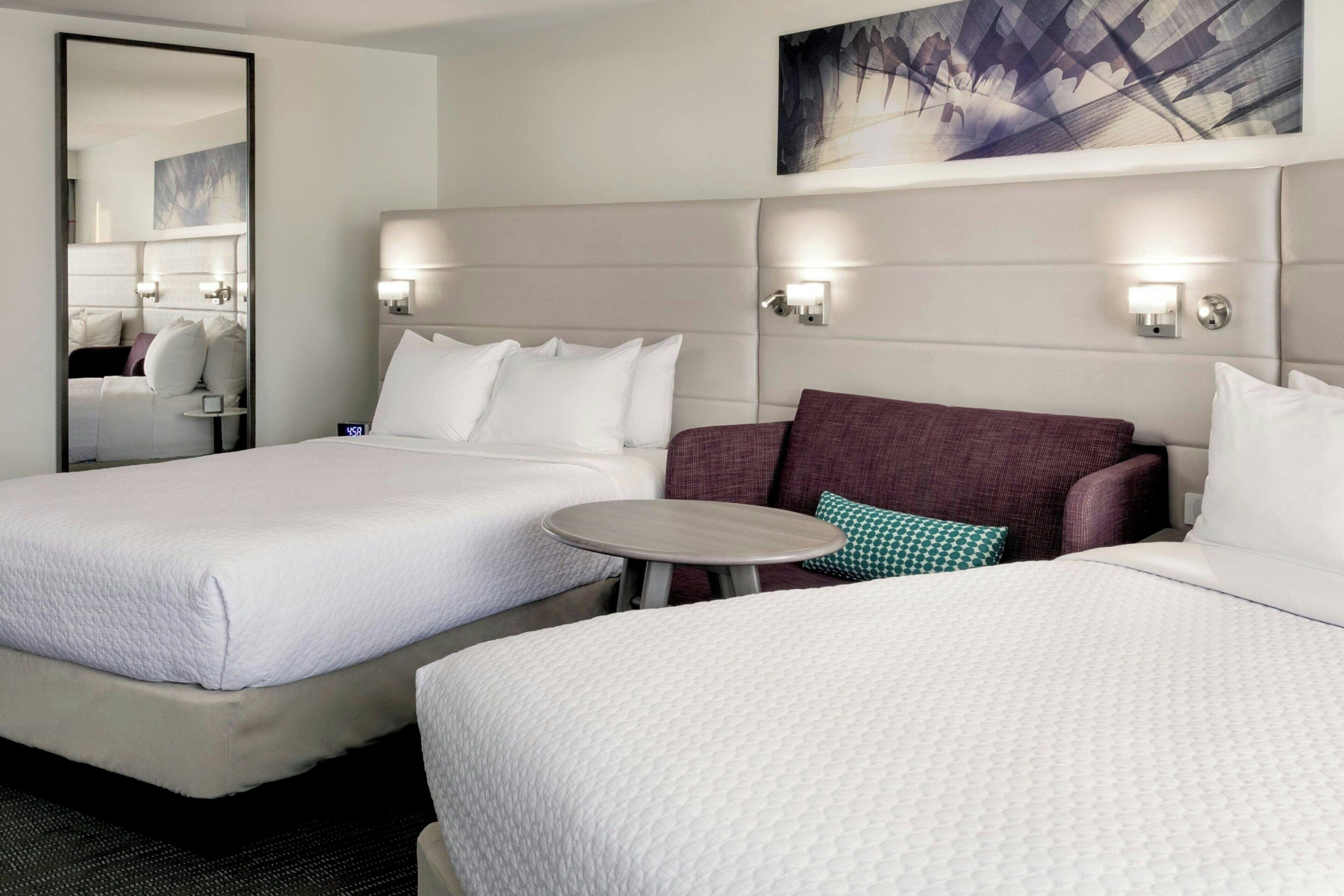 Room, 2 Queen Beds | Premium bedding, desk, laptop workspace, blackout drapes