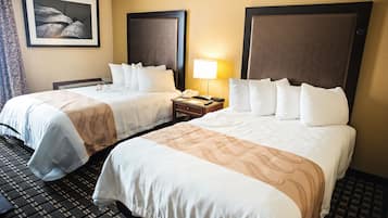 Standard Room, 2 Double Beds, Non Smoking | In-room safe, iron/ironing board, rollaway beds, free WiFi