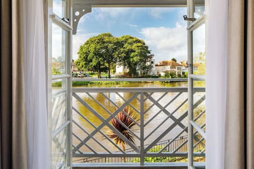 Room, 2 Single Beds, River View | In-room safe, desk, blackout curtains, iron/ironing board