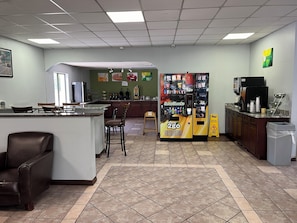 Free daily buffet breakfast