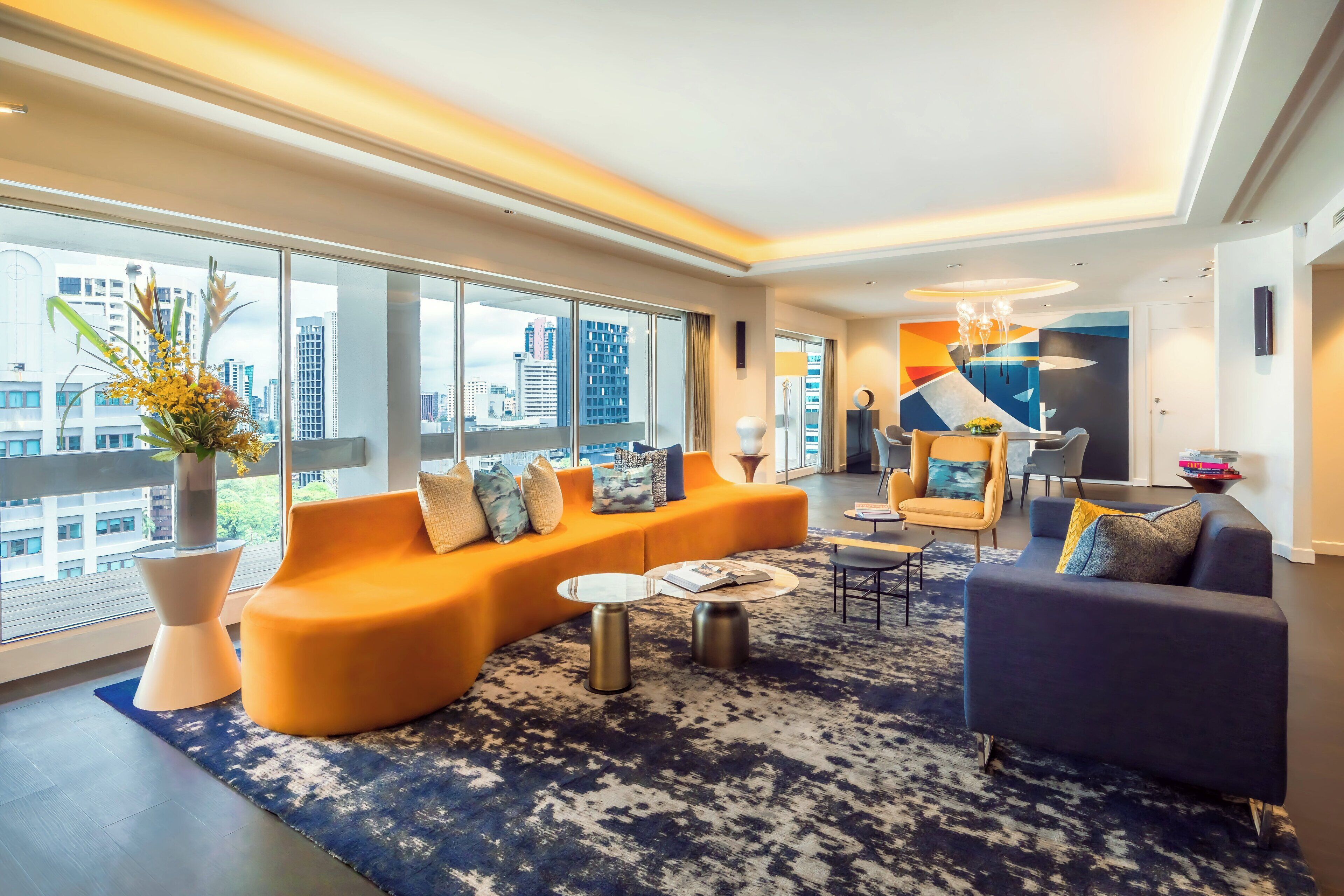 总统套房 | 高档床上用品、羽绒被、迷你吧、客房内保险箱