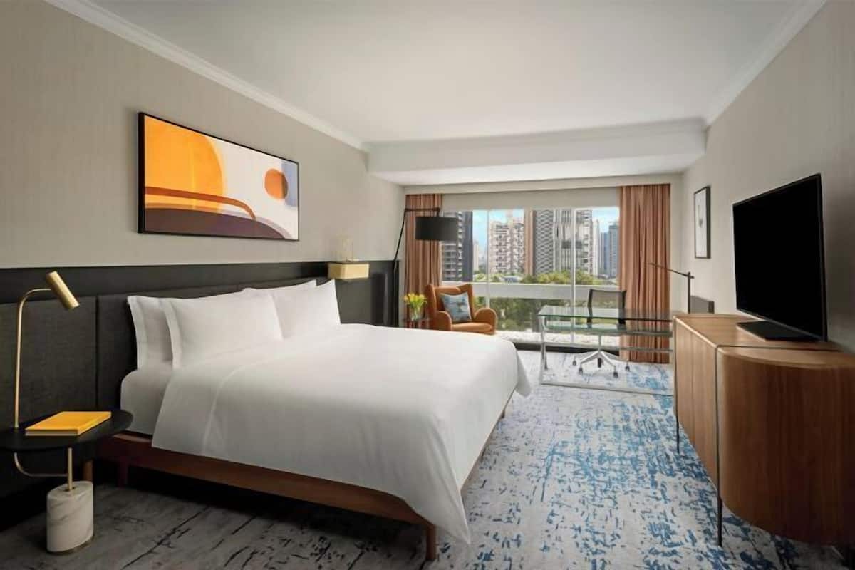 1 Schlafzimmer, hochwertige Bettwaren, Daunenbettdecken, Minibar