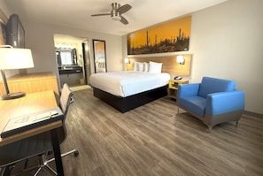Standard Room, 1 King Bed (Standard Room, 1 King Bed (No Pets)) | Desk, laptop workspace, blackout curtains, iron/ironing board